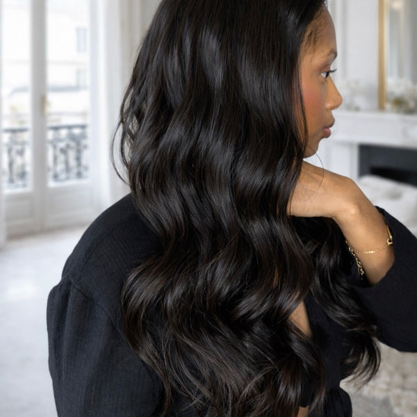 Perruque lisse V-part raw hair Vietnam