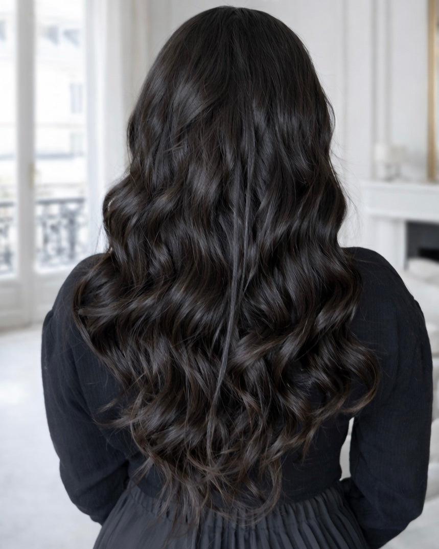 Perruque lisse V-part raw hair Vietnam