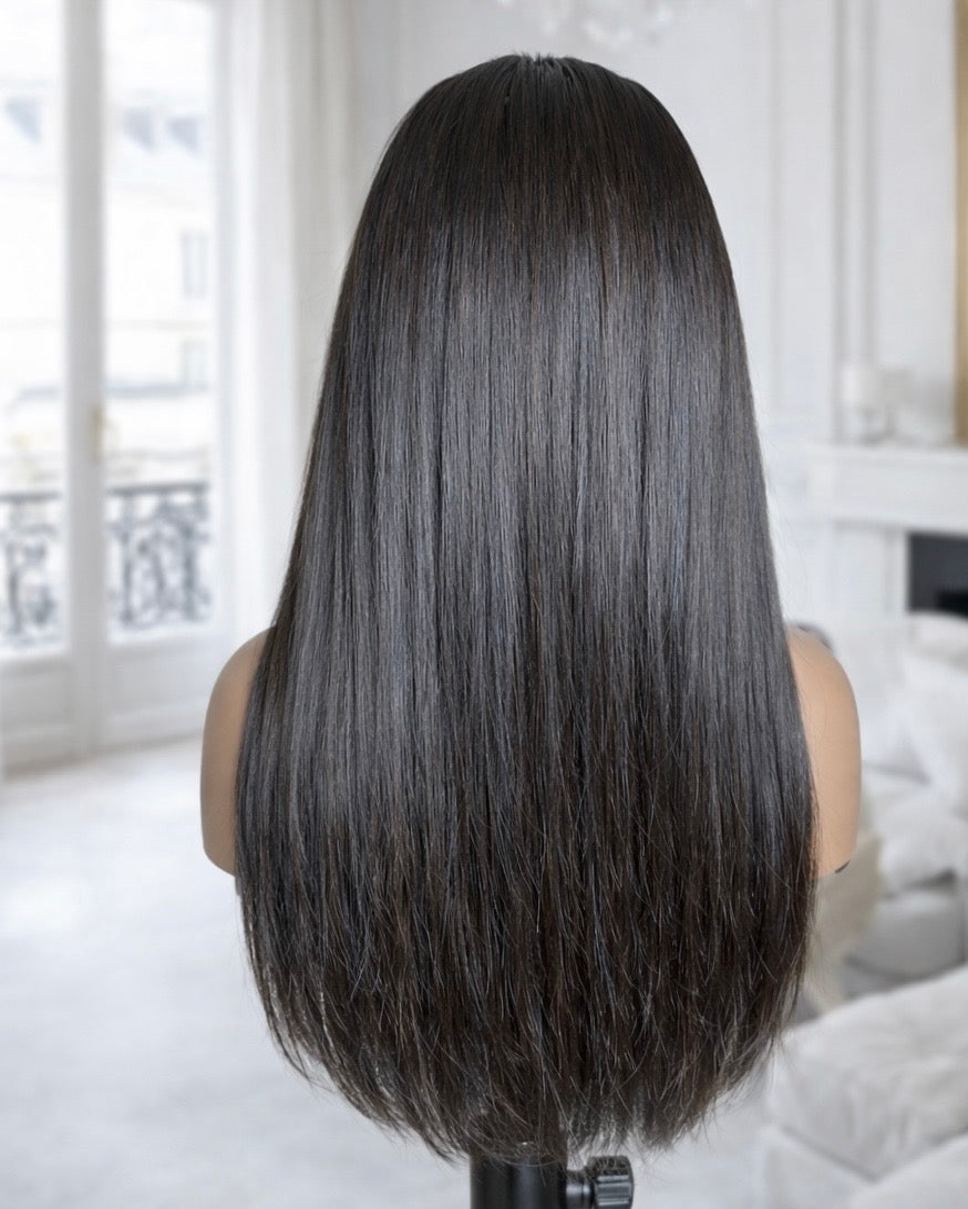 Perruque lisse V-part raw hair Vietnam