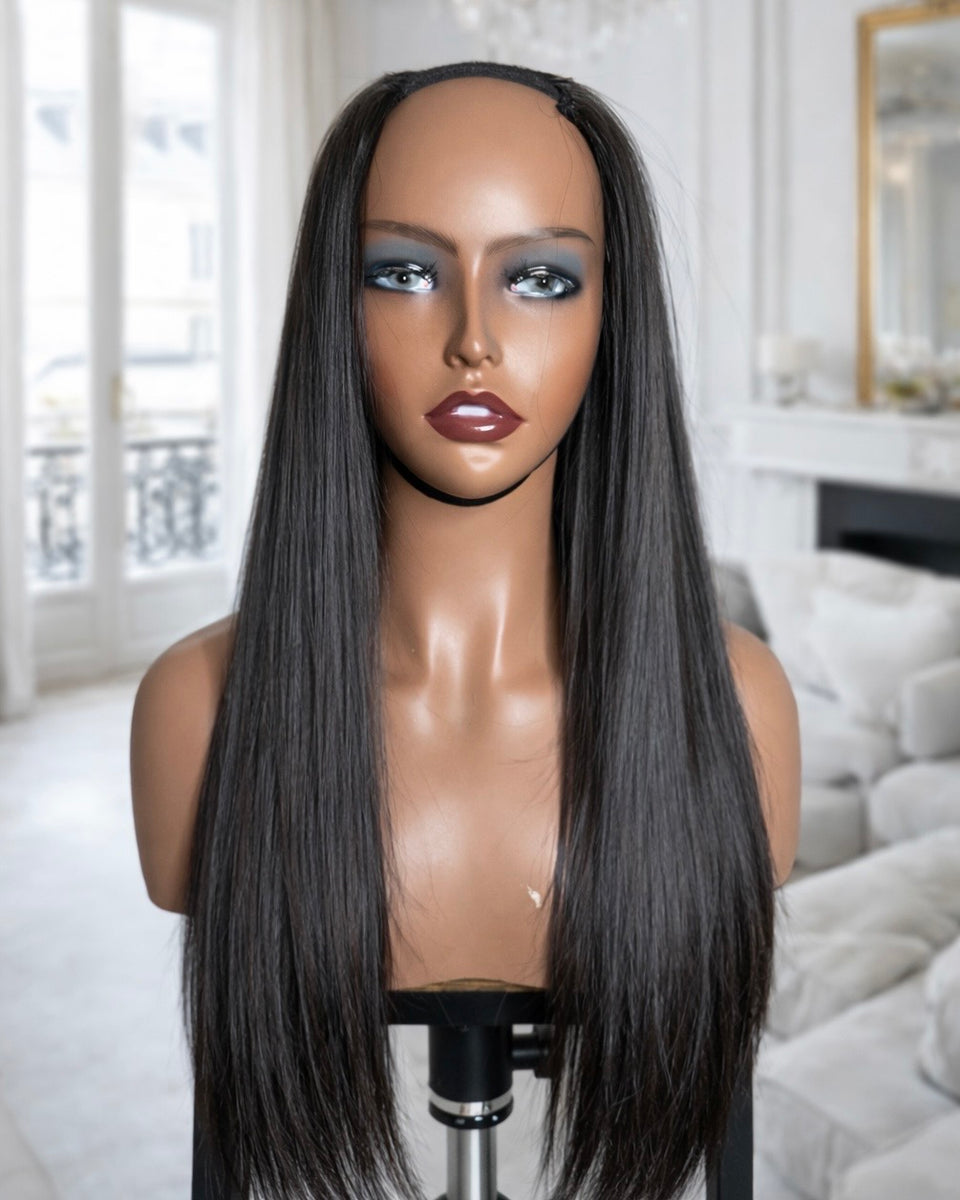 Perruque lisse V-part raw hair Vietnam