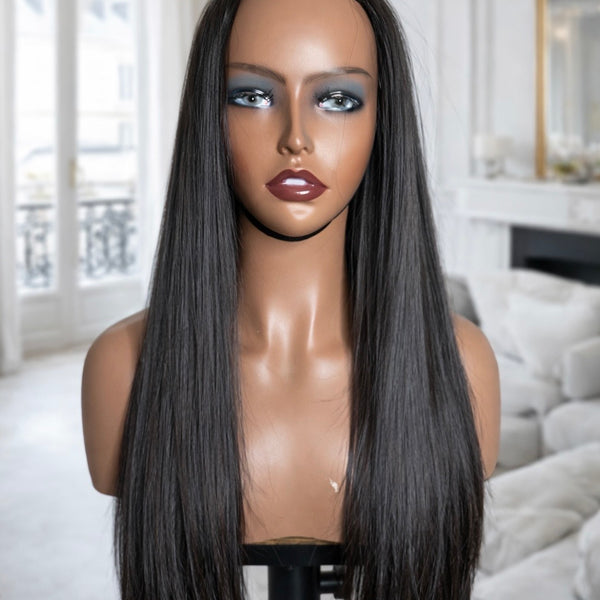 Perruque lisse V-part raw hair Vietnam