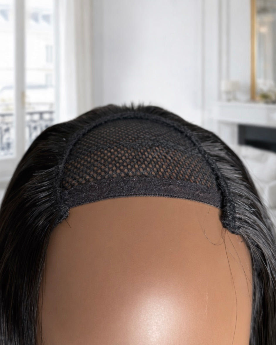 Perruque lisse V-part raw hair Vietnam